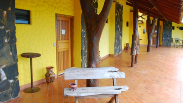 Fazenda San Francisco varanda do hotel
