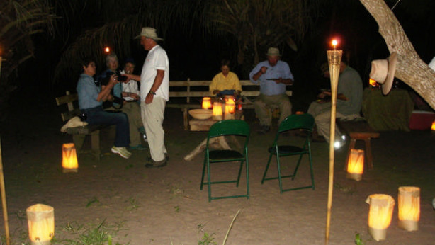 Pantanal Barra Mansa - jantar de noite