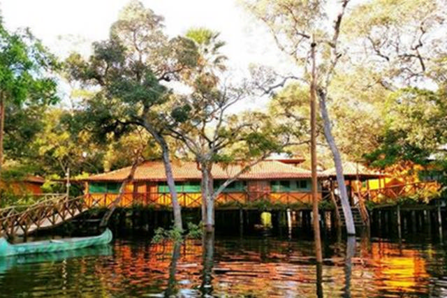 Pantanal Jungle Lodge Hotel fotos cheia do rio