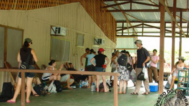 Passo do Lontra Parque Hotel entrada do pessoal turistas