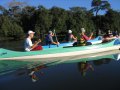 canoagem de canos nos rios do pantanal